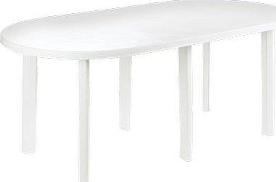 Tavolo 180 Progarden Pp Bianco Cm 180X90 H.cm 72 - 2