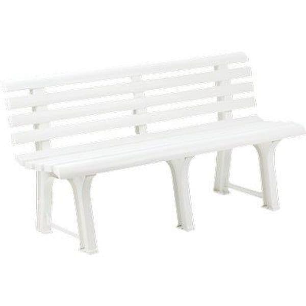 Panchina Orchidea Progarden Pp Bianco H 145 x 49 cm 74 cm - 2