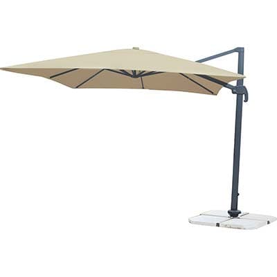 Ombrellone Palo Laterale Top Domus Alluminio Poly Ecru Mt 3X4 77 x 53 mm - 2