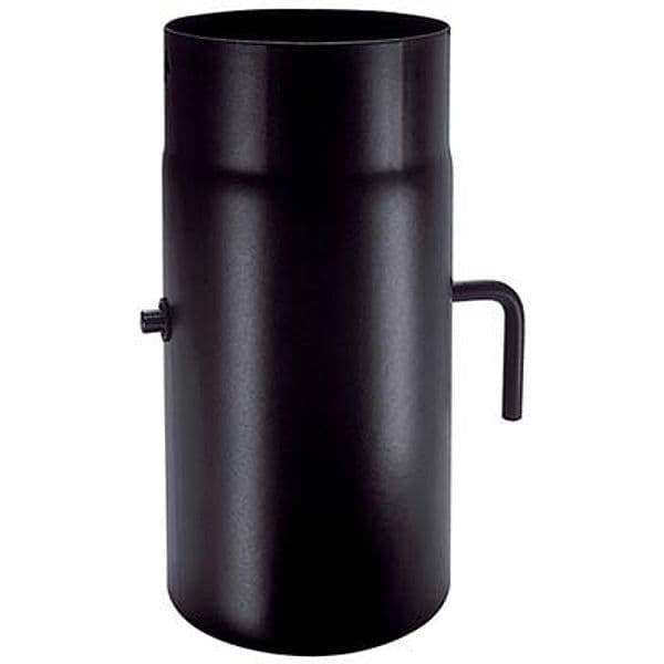 Tubo Legna con Serranda Plus Nero Opaco Save Cm 12 H.cm 25 - 2