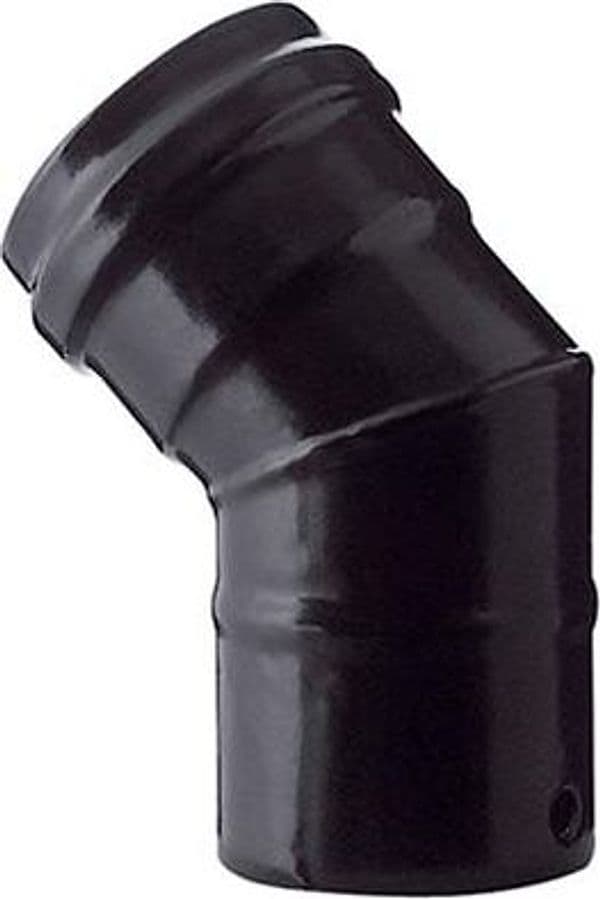 Gomito Pellet 45 ° Nero Opaco Save Cm 12 - 2