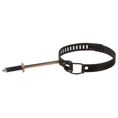 Collare Reggitubo Classic Nero Opaco 15 con Tassello 10 cm 10 Pezzi - 2