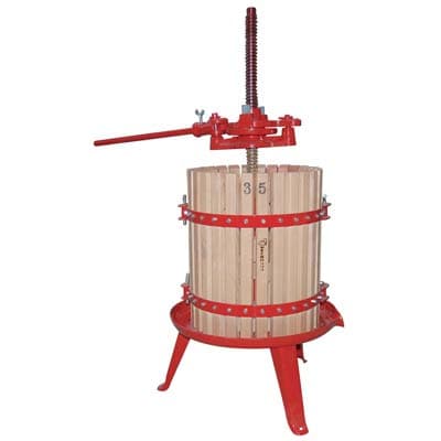 Torchio a Cricco per Vinacce Acciaio Faggio Cm 35 H.cm 120 - 2