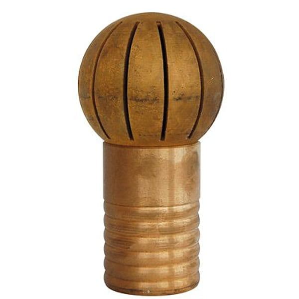 Succheruola con Portagomma Ottone Mm 50 - 2