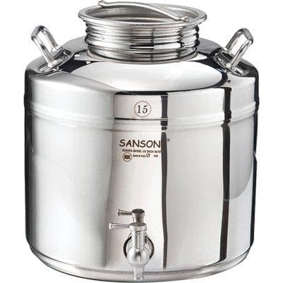 Fustino Saldato Europa Sansone Inox 18 a 10 Lt 15 - 2
