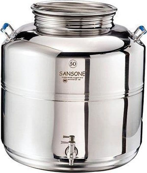 Fustino Saldato Europa Sansone Inox 18 a 10 Lt 50 - 2