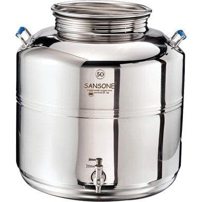 Fustino Saldato Europa Sansone Inox 18 a 10 Lt 50 - 2