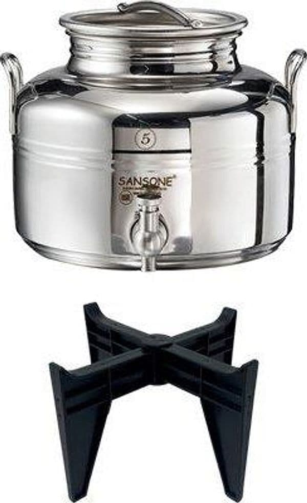 Mini Fustino Saldato Gioiello Sansone Inox 18 a 10 Lt 5 - 2
