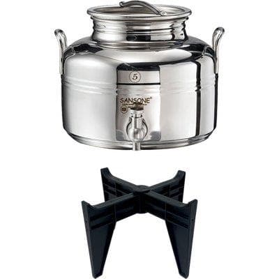 Mini Fustino Saldato Gioiello Sansone Inox 18 a 10 Lt 5 - 2