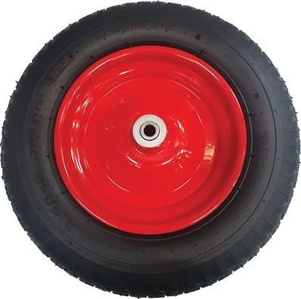 Ruota Pneumatica per Carriola Bpa Hand 3.50X8 Disco Metallo Asse Mm 12X170 - 2
