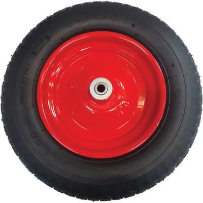 Ruota Pneumatica per Carriola Bpa Hand 3.50X8 Disco Metallo Asse Mm 12X170 - 2