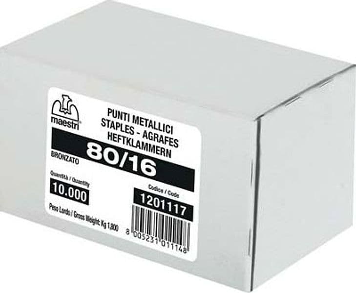 Punto 80 per Fissatrice Ro Ma 80 a 16 Galva 11,5 x 16 mm 10000 Pezzi - 2