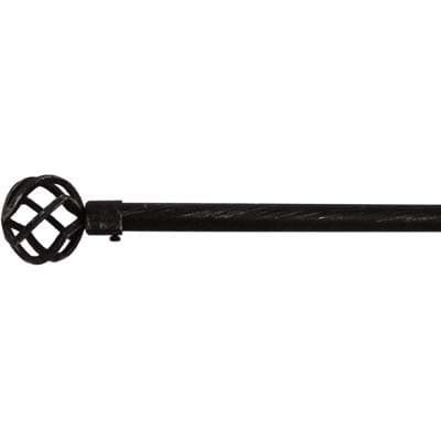 Bastone Completo per Tenda Caos Acciaio Vern Nero Argento D.mm 19 cm 120 - 2