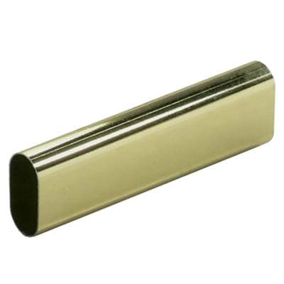 Tubo Armadio Ovale Ottonato Acciaio Saldato Mm 30X15 2 m - 2