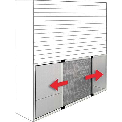 Zanzariera Finestra Estensibile Effe Allum Argento Fibra Vetro PVC Cm 100 - 2