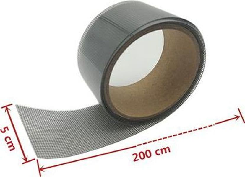 Nastro Riparatore Rete Zanzariera Fibra Effe Grigio 2 ml 50 mm 2 Pezzi - 2