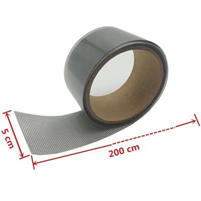 Nastro Riparatore Rete Zanzariera Fibra Effe Grigio 2 ml 50 mm 2 Pezzi - 2