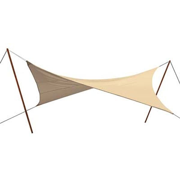 Vela Ombreggiante Quadra Stars Pe Ecru 180 g m² 3 m,6X3,6 con Polieco - 2