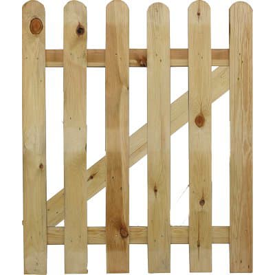 Cancelletto Legno Maxi 100 Euro Pino Impregnato 6 con 3 Lamelle Cm 100 H.cm - 2