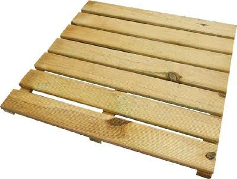 Pavimento Legno Euro 50 x 50 cm H 24 mm 10 Pezzi – Domus