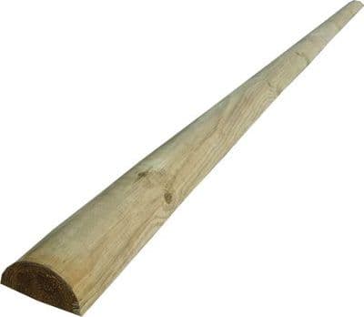 MEZZO PALO TONDO LEGNO EURO - PINO IMPREGNATO CM  8 H.CM 250- 2 pezzi