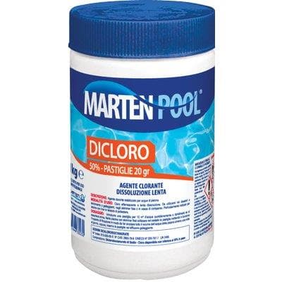 DICLORO X PISCINA PASTIGLIE MARTEN - KG 1=50XGR 20- 3 pezzi