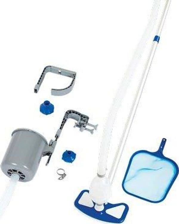 Kit Pulizia Piscina Deluxe 58237 Bestway Scopa con Retino con Tubo - 2