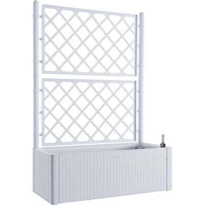 Fioriera con Grigliato Natural Deluxe Stefanplast Bianco 100 x 43 cm 142 cm - 2