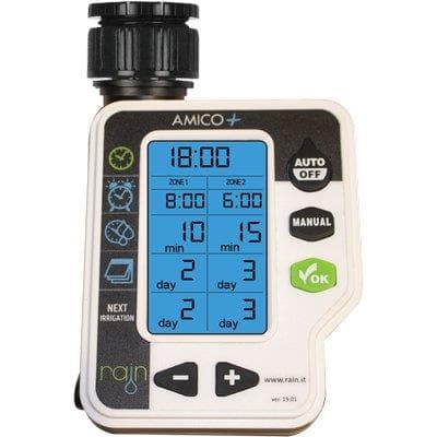 Centralina Irrigazione Amico con 2 Rain Innesto Rapido ¾f 2XSTILO Aa Volt - 2