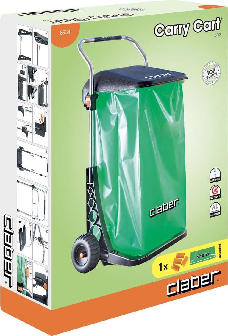 Carrello Raccoglitutto Carry Cart Eco Claber Lt 110 8934 - 2