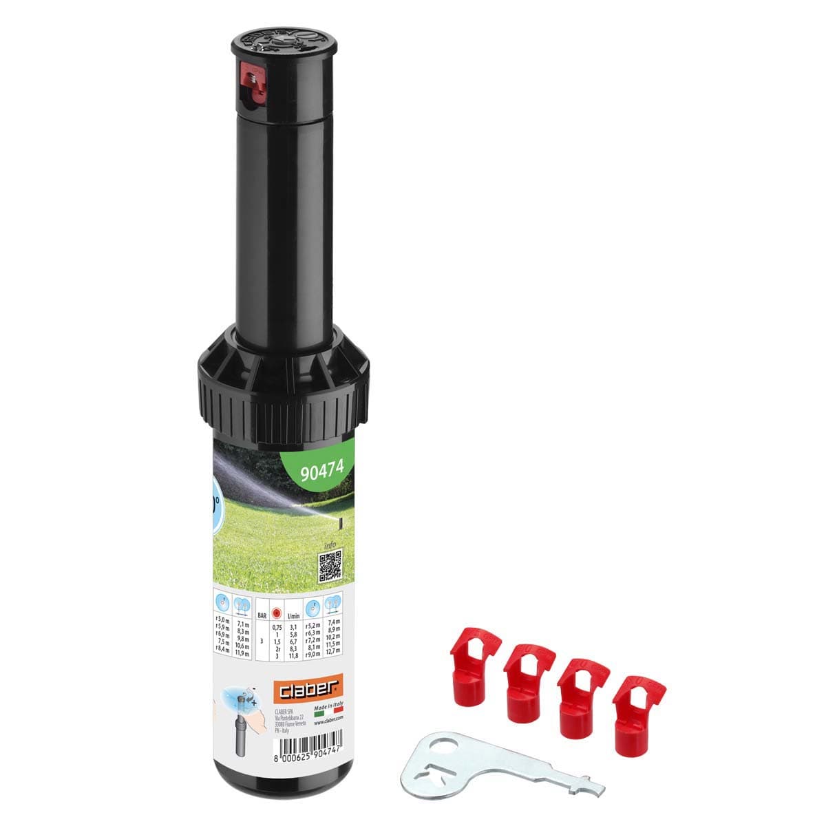 Irrigatore Popup Dinamico 90474 Claber Settore ½f Alzo Cm 10 - 2