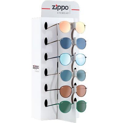 Occhiale Sole Round Expo Zippo 9 Pezzi - 2