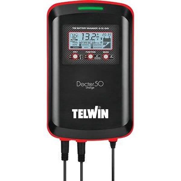 Caricabatteria Diagnostico Doctor Charge 50 Telwin Volt 6 x 12 a 24 Ah 45