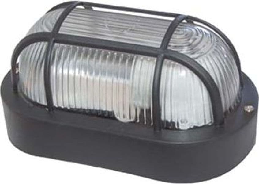 Plafoniera Ppl Griglia Ovale E27 Nero 21 x 12 cm 230 V 9,5 cm 2 Pezzi - 2