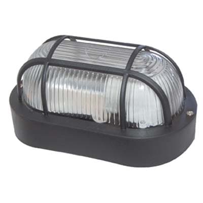 Plafoniera Ppl Griglia Ovale E27 Nero 21 x 12 cm 230 V 9,5 cm 2 Pezzi - 2