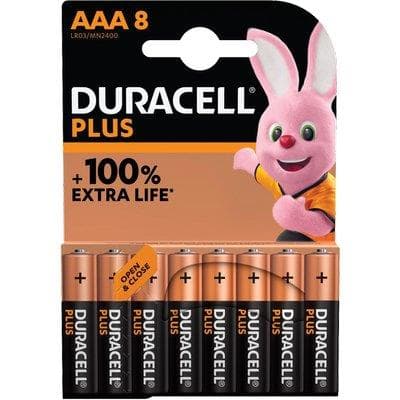 Pila Mini Stilo Aaa PLUS100 Power Duracell Alcalina 1,5 V 8 Pezzi - 2