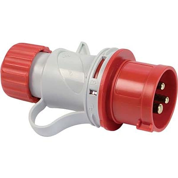 Spina Mobile Industriale Rossa Fme 3P con T 16A IP44 2 Pezzi - 2