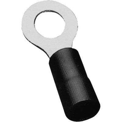 Terminale ad Anello a Stringere Nero 4 mm 20 Pezzi - 2