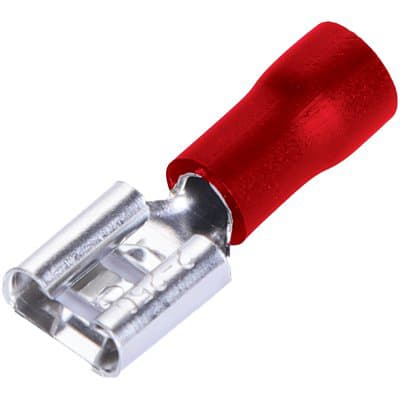 Terminale Piatto Femmina a Stringere 7,4 mm 15 Pezzi 7406480 - 2