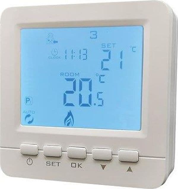 Cronotermostato Qubo Bravo 5 x 35 °c Lcd 30 mm 86X86X30 - 2