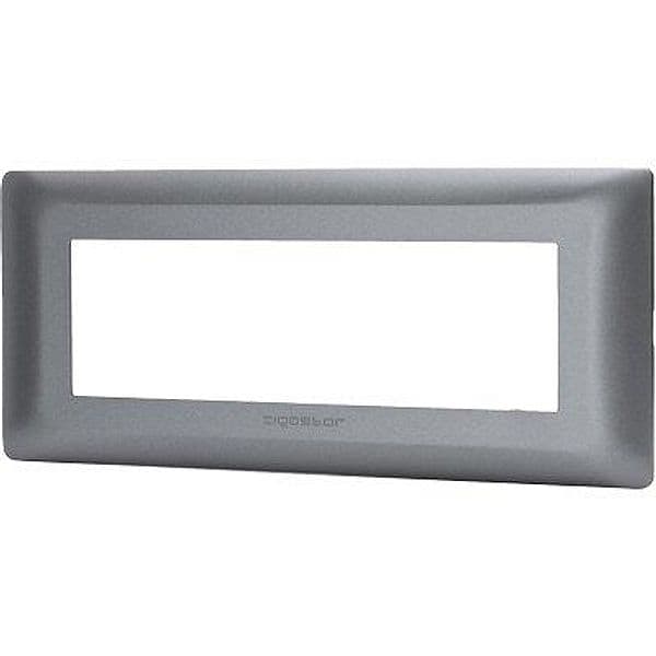 Placca Coprifrutti Abm Grigio Scuro Posti 6 190 x 85 mm 8 Pezzi