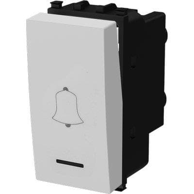 Pulsante Unipolare Campanello Avp Bianco a 16 250 V 8 Pezzi - 2