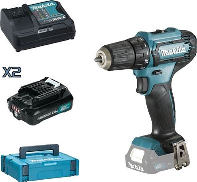 Trapano Avvit Batteria DF333DSAJ Makita Volt 12X2 Ah 2 con Valigia - 2
