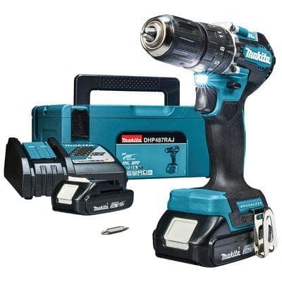 Trapano Avvit Percus Batteria DHP487RAJ Makita Volt 18X2 Ah 2,0 con Valigia - 2