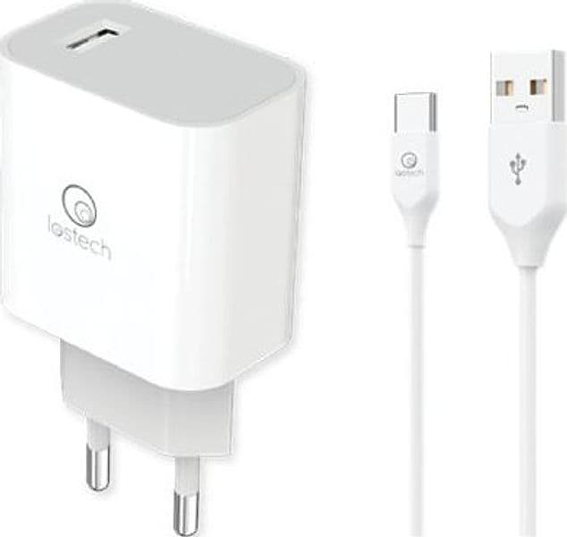 Caricabatteria Smartphone Rapido Ls N Lostech Bianco 220 V 100 cm 3 Pezzi - 2
