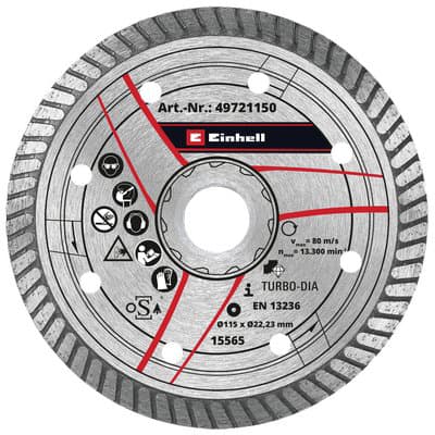 Disco per Tagliapiastrella Tetc 18 a 115 Einhell Mm 115 - 2