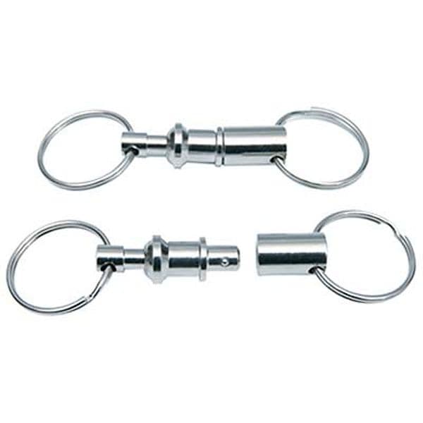 Portachiave Stacca Attacca Doppio Anello 12 Pezzi - 2
