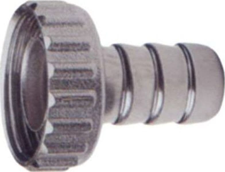 Portagomma con Ghiera per Rubinetto Ottone Cromato 3/4 10 Pezzi - 2