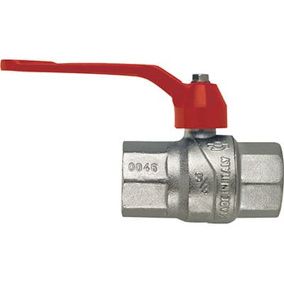Valvola Sfera Normale Ff Leva Evolution Fiv Ottone Nichelato 3 8 F 6 Pezzi - 2