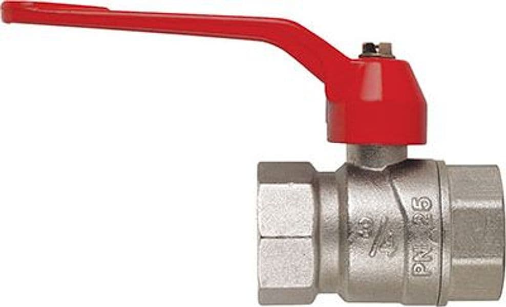Valvola Sfera Normale Ff Leva Perfecta Fiv Ottone Nichelato 1 F 3 Pezzi - 2